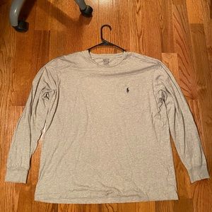 Men’s Polo Ralph Lauren Long Sleeve Gray Pocket